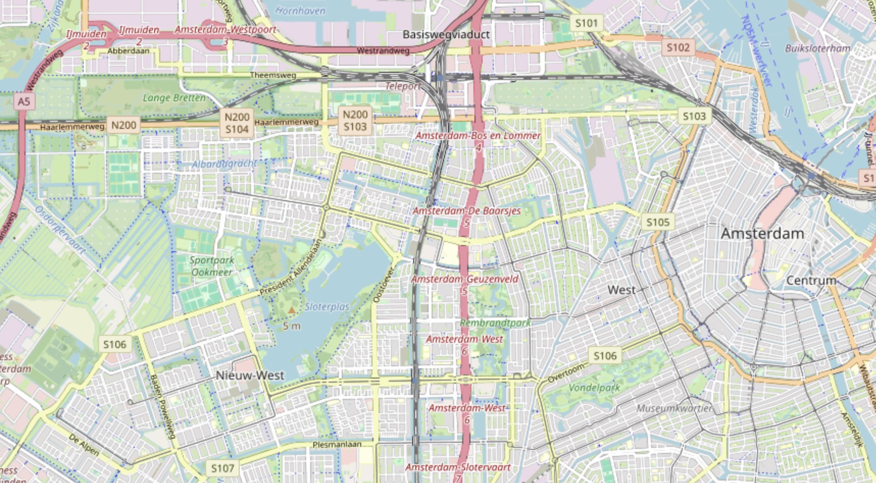 Kaart van Bos en Lommer en Osdorp voor Geen Kind de Buurt Uit!